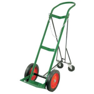 Anthony 6114 Retractable Single-Cylinder Medical Carts, 10 in Rubber/Steel Rim Wheels
