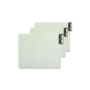 Smead 61676 61676 Gray/Green 100% Recycled Extra Wide End Tab Pressboard Guides with Vertical Metal Tab