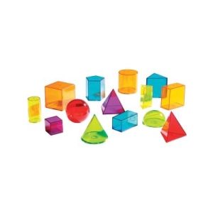 Learning Resources LER4331 View Thru Geometric Solids Set