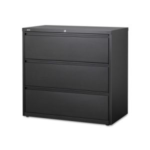 Lorell 88031 3-Drawer Black Lateral Files