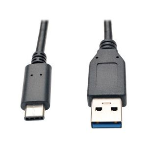 Tripp Lite U428-003-G2 USB 3.1 Gen 2 (10 Gbps) Cable, USB Type-C (USB-C) to USB-A (M/M), 3 ft