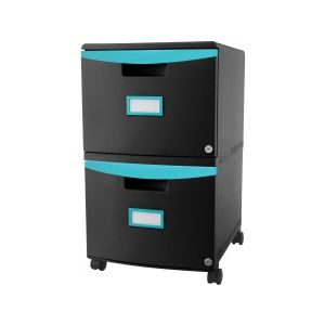 Storex 61315U01C 2-drawer Mobile File Cabinet