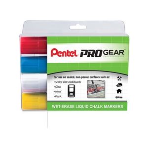 Pentel SMW56PGPC4M1 PROGear Wet-Erase Liquid Chalk Marker