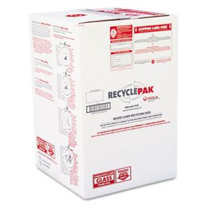 RECYCLEPAK SUPPLY126 Prepaid Recycling Container Kit for Mixed Lamps, 16w x 16d x 25h Box, White
