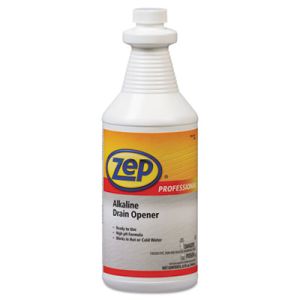 Zep Professional 1041423EA Alkaline Drain Opener Quart Bottle