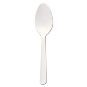 Dart S5BW Bonus Polypropylene Cutlery, 5", Teaspoon, White