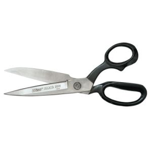 Apex Tool Group W1225 Inlaid Fabric Shears, 10 in, Black