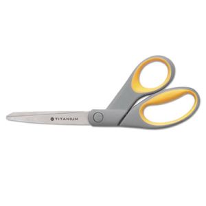 AbilityOne 6296574 5110016296574 SKILCRAFT Westcott Titanium Scissors, 8" Bent, Gray/Yellow