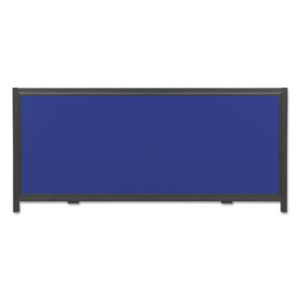 Quartet SB93501Q Display System Optional Header Panel, Fabric, 24 x 10, Blue/Gray/Black PVC Frame