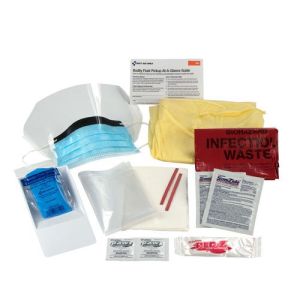 First Aid Only 214-P BBP Spill cleanup Kit, Single Use Tray, EA