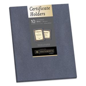 Southworth 98869 Certificate Holder, Gray, 105lb Linen Stock, 12 x 9 1/2, 10/Pack