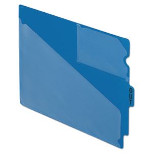 Pendaflex 13542 End Tab Poly Out Guides, Center "OUT" Tab, Letter, Blue, 50/Box