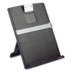 3M DH340MB Fold-Flat Freestanding Desktop Copyholder, Plastic, 150 Sheet Capacity, Black