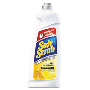 Soft Scrub 15020CT Lemon Cleanser, Non-Bleach, 36oz Bottle, 6/Carton