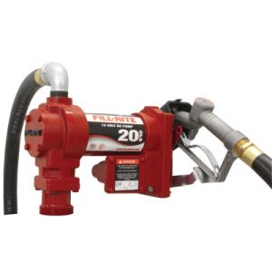 Fill-Rite FR4210G Rotary Vane 115 Volt AC Pumps w/ Hose and Manual Nozzle, 1 in, 12 ft Hose