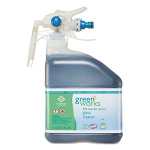 Green Works 31753 Glass Cleaner Concentrate, Original, 101 oz Bottle, 2/Carton