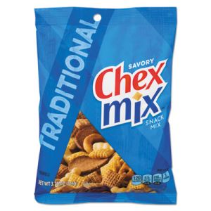 Chex Mix, Traditional Flavor Trail Mix, 3.75oz Bag, 8/Box