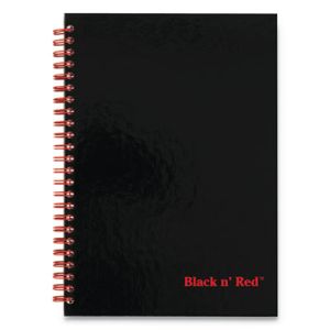 Black n' Red 400110532 Hardcover Twinwire Notebooks, Legal Rule, Black/Red Cover, 9 7/8 x 7, 70 Pages