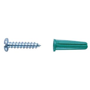 Greenlee 84012 Plastic Conical Anchor Kits, #10 x 1 in