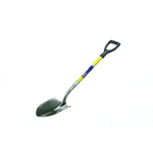 AbilityOne 6118064 5120016118064 Industrial Grade Round Point Open Back Shovel, 29" Fiberglass Handle, D-grip, EA