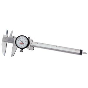 L.S. Starrett 64514 120 Series Dial Calipers, 0 in-6 in, Stainless Steel