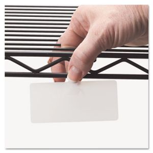 Panter Company WL3515 Wire Rack Shelf Tag, Side Load, 3-1/2 x 1-1/2, White, 10/Pack