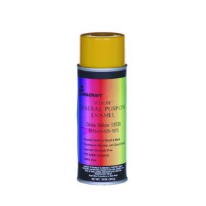 AbilityOne 5051973 8010015051973 General Purpose Aerosol Enamel Paint, Gloss Yellow, 12/BX