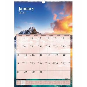 AT-A-GLANCE E01750 Two-Color Desk Calendar Refill, 3 1/2 x 6, 2024