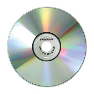 AbilityOne 5155372 7045015155372 DVD-R Discs, 16x, 4.7 GB Capacity, 120 mins., 25 per PG
