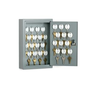 AbilityOne 1515435 7125011515435 30-Key Cabinet, Locking, Gray Steel, EA