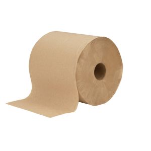 AbilityOne 6671043 8540016671043 Paper Towel, Hard-roll, Non-Perforated, Single-Ply, 8" x 1000', Natural, 6 per CS