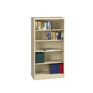 Tennsco BC18-72 72" High Standard Welded Bookcase, 36"w x 18"d x 72"h, Light Grey, EA