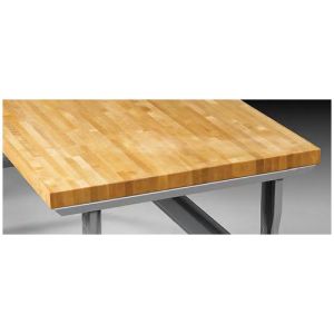 Tennsco G-MT-3696 Butcher Block Top Without Stringer for Workbenches, 96"w x 36"d x 1.75"h, Natural, EA