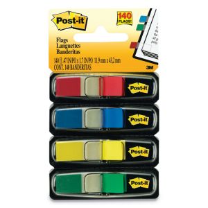 Post-it&reg; 68346PK Assorted Color Small Flags Value Pack