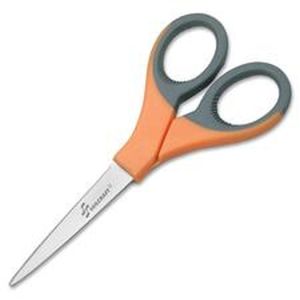 AbilityOne 2414375 5110012414375 SKILCRAFT Scissors, 7" Length, 6 1/2" Cut, Orange/Gray