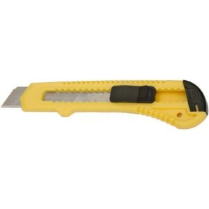 AbilityOne 6215255 5110016215255 SKILCRAFT Utility Knife, Snap-Off, 18mm, 13 Segments, Yellow/Black