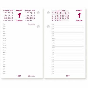 Brownline C2R Daily Calendar Pad Refill, 6" x 3-1/2", 2024