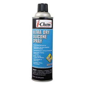 i-Chem 1039409 Ultra Dry Silicone Spray, 11 oz Aerosol Can, 12/Carton