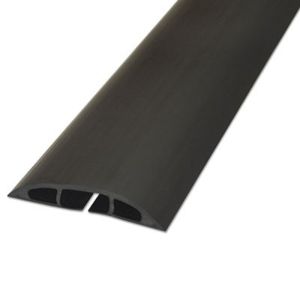 D-Line CC1 Light Duty Floor Cable Cover, 72" x 2 1/2" x 1/2", Black