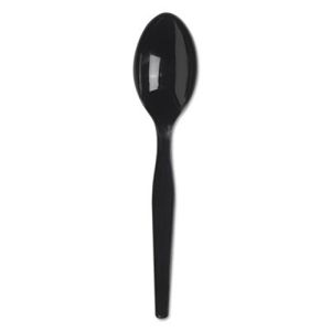 Dixie SSPSH51 SmartStock Plastic Cutlery Refill, Spoons, 6", Black, 40 Pack, 24 Packs/CT