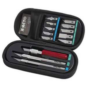 X-ACTO X5285 Knife Set, 3 Knives, 10 Blades, Carrying Case