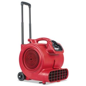 Sanitaire SC6057A DRY TIME Air Mover with Wheels and Handle, 1281 cfm, Red, 20 ft Cord
