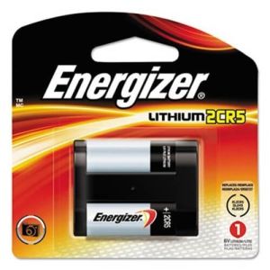Energizer EL2CR5BP Lithium Photo Battery, 2CR5, 6V