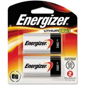 Energizer ELCRV3BP2 Lithium Photo Battery, CRV3, 3V, 2/Pack