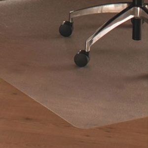 Floortex ER1213419ER Cleartex Ultimat Polycarbonate Chair Mat for Hard Floors, 48 x 53, Clear