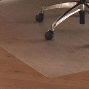 Floortex ER1215219ER Cleartex Ultimat Polycarbonate Chair Mat for Hard Floors, 48 x 60, Clear