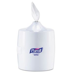 PURELL 901901 Hand Sanitizer Wipes Wall Mount Dispenser, 1200/1500 Wipe Capacity, White