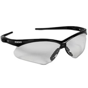 Jackson Safety* 25676 Nemesis Safety Glasses, Black Frame, Clear Lens
