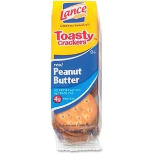Lance SN40654 Toasty Peanut Butter Cracker Sandwiches Packs