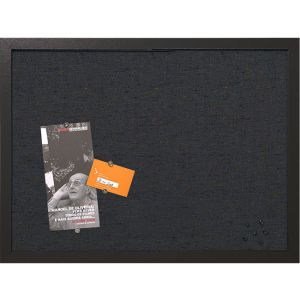 MasterVision FB0471168 2' x 1.5' Fabric Bulletin Board With Black Frame